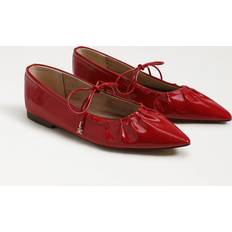 44 ½ Ballerinaskor Sam Edelman Bri Pointed Toe Flat Begonia Red Leather