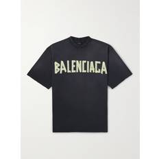 Balenciaga T-shirts Balenciaga Tape Type T-shirt Fit Black