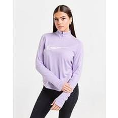 Nike Dam Underställ Nike Swoosh Women's Dri-FIT 1/4-Zip Mid Layer Purple Polyester UK 12–14