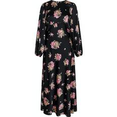 34 - Blommiga - Långa klänningar Neo Noir Ilba Flower Bunch Dress - Black