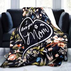 Shein 1pc Super Soft Flannel Fleece Blanket, Personalized Flower Filt