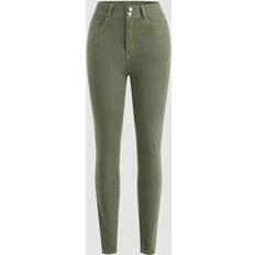 Shein Bomull - Dam Byxor & Shorts Shein Women's Monochrome Denim Jeans With Slanted Pockets