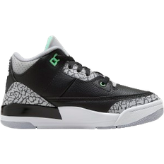 Nike 28 Sneakers Nike Jordan 3 Retro PS - Black/Wolf Grey/White/Green Glow