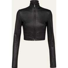 Prada Dam Ytterkläder Prada Stretch Nappa Leather Jacket