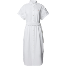Polo Ralph Lauren Herr Klänningar Polo Ralph Lauren Mid Length Shirt Dress - White