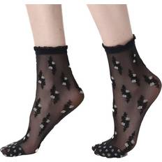 Oroblu Strumpor Oroblu Flowering Socks Black One * Kampanj *