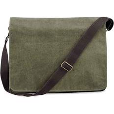 Quadra Messengerväskor Quadra Vintage Messenger Bag Green One Size