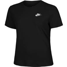 Nike Bomull - Dam - Långa kjolar T-shirts & Linnen Nike Sportswear Club Essentials T-shirt - Black/White