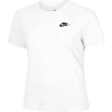 Nike Bomull - Dam - Vita T-shirts Nike Sportswear Club Essentials T-shirt - White/Black