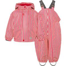 Randiga Regnkläder MarMar Copenhagen Oddy Rainwear Set - Red Dew Stripe (240-680-22-1537)