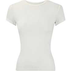 Dam - Viskos T-shirts & Linnen Gina Tricot Soft Touch Top - Off White