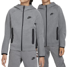 Flickor Överdelar Barnkläder Nike Big Kid's Sportswear Tech Fleece Winterized Full-Zip Hoodie - Black/Light Smoke Grey/Black