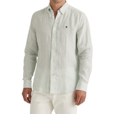 Morris L Skjortor Morris Douglas Linen Stripe Shirt - Green