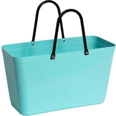 Hinza Gröna Handväskor Hinza Shopping Bag Large (Green Plastic) - Aqua