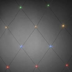 Dimbar Ljusslingor Konstsmide LED Grid Black Ljusslinga 64 Lampor