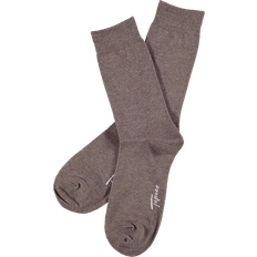 Strumpor Topeco Solid Socks - Pine Bark Melange