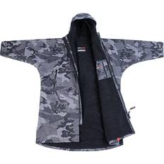 Herr - Slits Kappor & Rockar Dryrobe Advance Long Sleeve Changing Robe - Black Camo