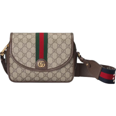 Gucci Bruna - Skinn Axelremsväskor Gucci Ophidia GG Small Shoulder Bag - Beige/Ebony