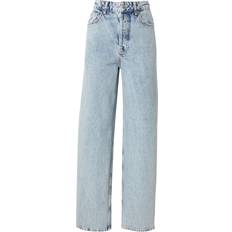 Topshop Dam Jeans Topshop Oversized afbleget mom jeans-Blå