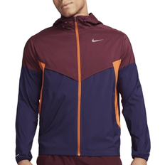 Nike Träningsplagg Regnkläder Nike Men's Windrunner Repel Running Jacket - Night Maroon/Purple Ink/Campfire Orange