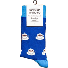 Svensk Husman The Coffee Cup Socks - Blue