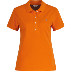 Gant Herr - Orange Överdelar Gant Slim Shield Cap Sleeve Pique Polo Orange