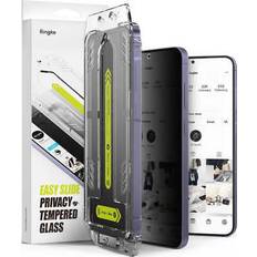Ringke [2-Pack] Galaxy S24 Härdat glas Skärmskydd Easy Slide Privacy TheMobileStore Galaxy S24 tillbehör