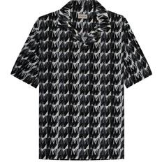 Moncler M Skjortor Moncler Monogramed SS Shirt Black