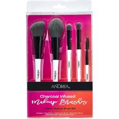 Andrea Charcoal Infused 5 Piece Makeup Brush Set