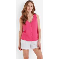 Tog24 Hoodies Kläder Tog24 Melissa Womens Summer Vest Hibiscus Pink