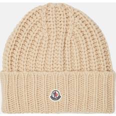 Moncler Cashmere Accessoarer Moncler Wool and cashmere beanie beige One fits all