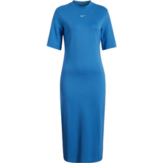 Nike Midiklänningar Nike Sportswear Essential Women's Tight Midi Dress - Star Blue/Sail