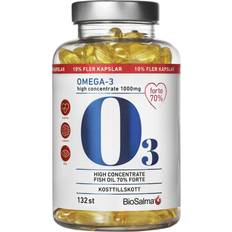 B-vitaminer - Jod Vitaminer & Kosttillskott BioSalma Omega-3 Forte 70% 1000mg 132 st