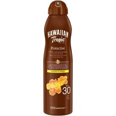 Alkoholfri Solskydd & Brun utan sol Hawaiian Tropic Protective Dry Oil Continuous Spray Coconut & Mango SPF30 180ml