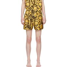 Versace Pyjamasar Versace Black & Yellow Barocco Pyjama Shorts