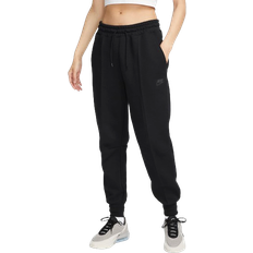 26 - Dam - Mjukisbyxor Nike Sportswear Tech Fleece Women's Mid-Rise Joggers - Black