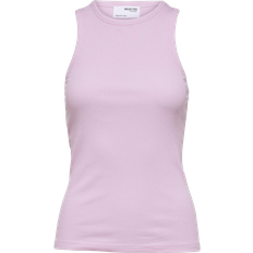 Selected Lila Linnen Selected Fanna Tank Top - Sweet Lilac