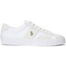 Herr - Skum Sneakers Polo Ralph Lauren Sayer Canvas - White