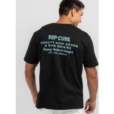 Rip Curl Herr Överdelar Rip Curl Men's Heritage Ding Repairs T-Shirt in Black