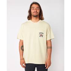 Rip Curl Gula T-shirts & Linnen Rip Curl Shaper EMB Mens Tee Vintage Yellow-Large