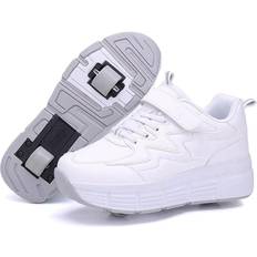 Rullskor Barnskor Kid's Skates Shoes with Wheels - White