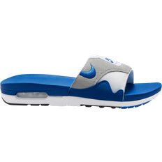 Nike 35 Slides Nike Air Max 1 - White/Black/Light Neutral Grey/Royal Blue