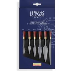 Lefranc & Bourgeois Painting Knife with Elastic Metal Blade Set of 6