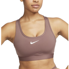 Nike Träningsplagg BH:ar Nike Women's Swoosh Medium Support Padded Sports Bra - Smokey Mauve/White