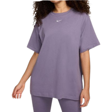 Nike 18 - Bomull - Dam - Lila T-shirts Nike Sportswear Essential Women's T-shirt - Daybreak/White