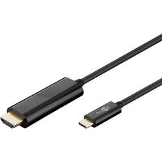 Goobay HDMI-kablar - Hane - Hane - USB C-HDMI Goobay 4K 60Hz USB C - HDMI M-M 1.8m