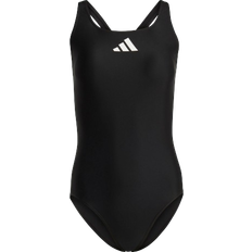 Nylon Baddräkter adidas 3 Bar Logo Swimsuit - Black/White