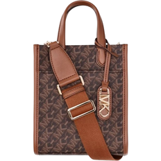 Bruna - Kortfack Axelremsväskor Michael Kors Gigi Extra Small Empire Signature Logo Crossbody Bag - Brown/Luggage