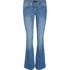 Vero Moda Dam Jeans Vero Moda Sigi Flared Fit Jeans - Medium Blue Denim