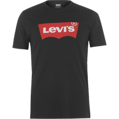Svarta T-shirts Levi's Graphic Set In Neck Tee - Black